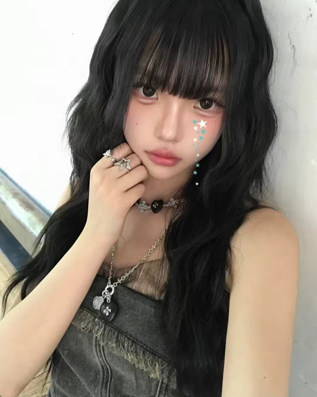 フェアリーコアアシメントリーフリルワンピース